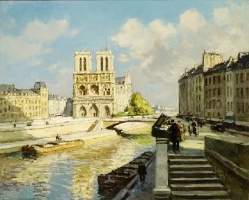 Vista di Quai Saint - Michel e Notre, Dame